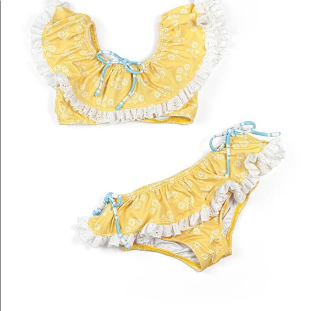 ❌ SOLD   NWTIB Yellow Oleander Bikini